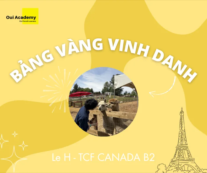 Lê H. - Bảng vàng vinh danh Oui Academy